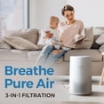 thumbnail image 2 of Air Purifier for Home – True H13 HEPA Filter for Small Rooms up to 172 sq.ft – 3-Stage Filtration for Smoke, Dust, Pets & Pollen – Ultra-Quiet Sleep Mode (28dB) & Night Light, 2 of 5