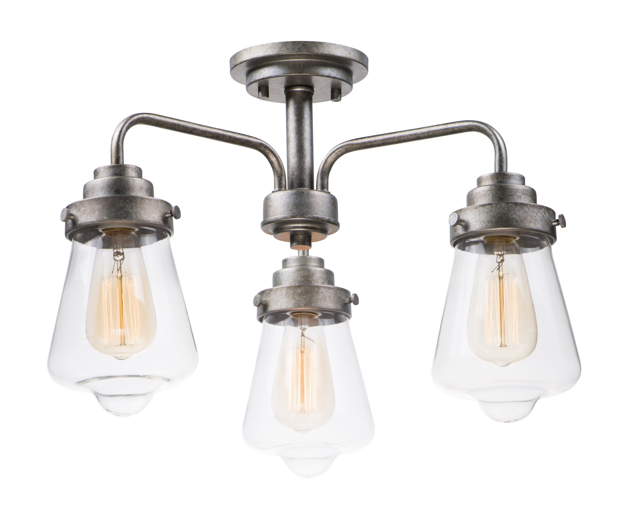 Maxim 11330Cl Cape Cod 3 Light 21" Wide Flush Mount Ceiling Fixture