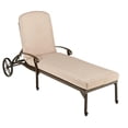 thumbnail image 2 of Homestyles Chaise Longue Inclinable de Patio Extérieur en Aluminium Coulé Capri en Taupe, 2 of 5