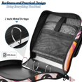 thumbnail image 4 of FORMRS Zipper Binder with Shoulder Strap 2-inch Ring 500 Sheet Capacity File Bag, Swirling Circles, 4 of 5