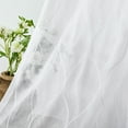 thumbnail image 7 of Deconovo Semi Sheer Curtains for Living Room and Bedroom Window Curtain Panels with Line Pattern 52 x 72 Inch White 2 Panels, 7 of 7