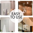thumbnail image 3 of Ofiray-home Shower Door Towel Hooks(2-Pack) - 9"~13" Length Adjustable Hook for Frameless Over The Door Glass, Squeegee Holder, Towel Hanger for Bath Suits Rozer Robes Loofahs Shavers, Stainless Stee, 3 of 8