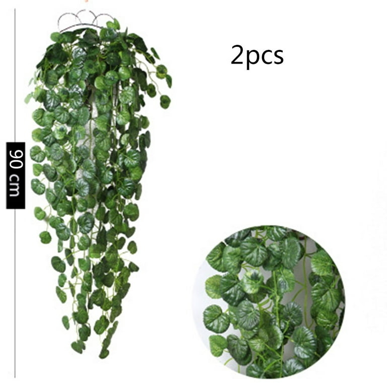 2x Artificial Hanging Plants Fake Vine Trailing Indoor Home Ivy Plant  Halloween