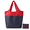 Wine red, variant on RPET Reusable Grocery Bag, Foldable Waterproof Shopping Tote, 25.0 x 18.1 x 5.9 in Large Capacity Recycled Fabric Bag for Groceries, Market Runs, Travel and Daily Storage