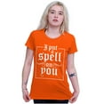 thumbnail image 3 of Halloween I Put A Spell On You Womens Slim Fit Graphic Tee Brisco Brands S, 3 of 5