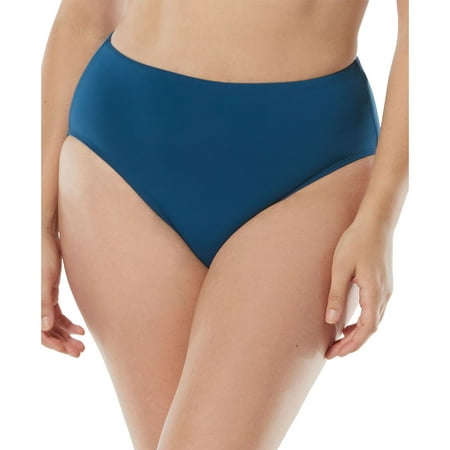 Coco Reef Contours High-Waist Bikini Bottom   Lapis   XL
