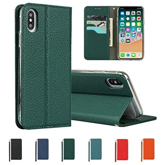 SailorTech for iPhone Xs Max Wallet Leather Case Litchi Skin Leather Case Folio Case Flip Cover with Card Slots, Stand