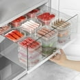thumbnail image 3 of 1/5Pcs Plastic Refrigerator Meat Freezer Divided Box Food Grade Household Fridge Fresh-keeping Storage Box Camping Tableware, 3 of 8