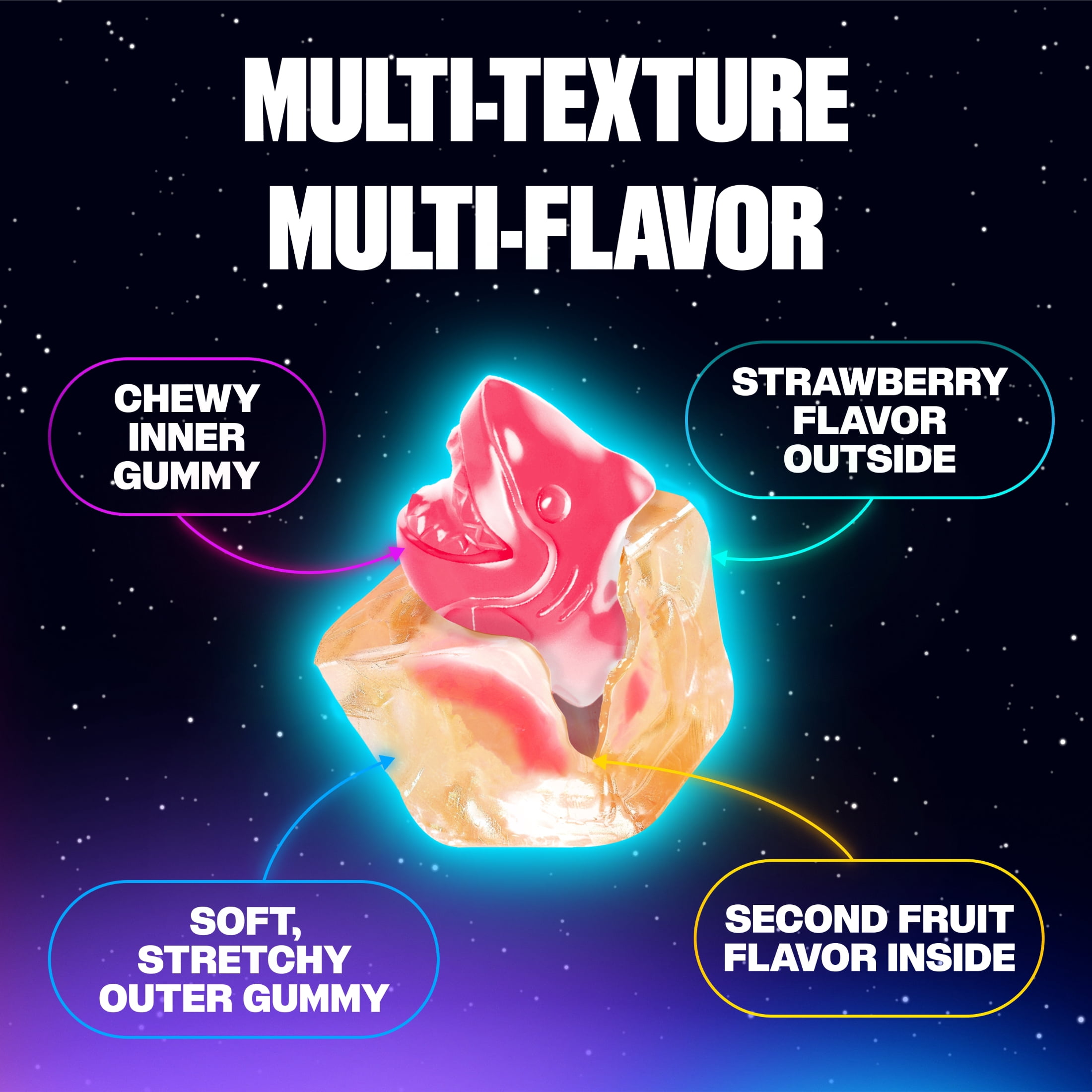 Juicy Drop Gummy Mystery Cubes Duos 5 OZ Bag