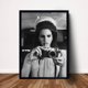 thumbnail image 3 of Póster de la cantante de música Lana Del Rey, modelo de lienzo, pintura, fumando, foto retro, retrato, imagen, bar, sala de estar, arte de pared, decoración del hogar, 3 of 5