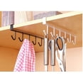 thumbnail image 4 of kayannuo Over The Door 5 Hooks Home Bathroom Organizer Rack Clothes Coat Hat Towel Hanger, 4 of 7