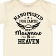 thumbnail image 4 of Inktastic Handpicked for Earth by My Mawmaw in Heaven with Angel Wings Boys or Girls Baby Bodysuit, 4 of 5