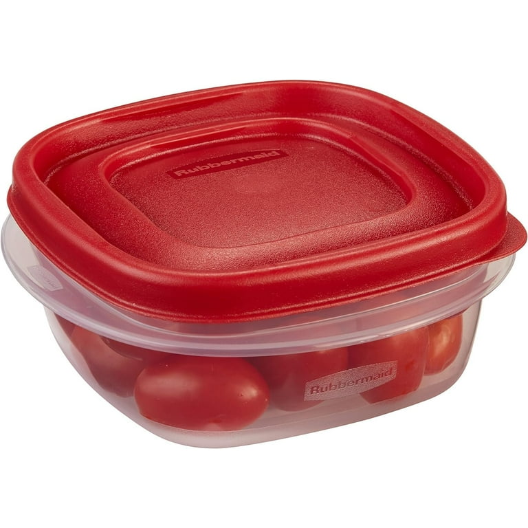 Rubbermaid 4pc Easy Find Lids Food Storage Containers Red