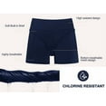 thumbnail image 2 of OCEAN BLUES Women’s High Waisted Swimming Causal Beach Board Shorts with Pockets, 2 of 8