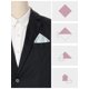thumbnail image 3 of INSPIRAR CHIC Pañuelo de bolsillo de hombre en diseño de pata de gallo para traje formal, plateado, talla única, 3 of 4