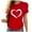 Red, variant on HAiming Women Love Heart Graphic Tees Shirt Plus Size Casual Short Sleeve Pullover Tunic Tops Blouse Clothes 2025
