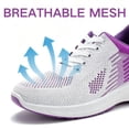 thumbnail image 3 of BERANMEY Women's Comfort Sneakers Lightweight Breathable Mesh Walking Shoes with Air Cushion for Casual Wear, 3 of 8