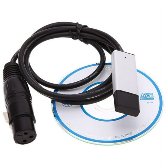 USB To DMX Interface 512 LED DMX512 Computer PC Stage Lighting Controller Dimmer USB To DMX Cable
