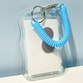 thumbnail image 5 of Clear Card Holder with Spring String Water Resistant Card Covers Card Sleeves for Credit Card Business Card Bus Card, 5 of 8