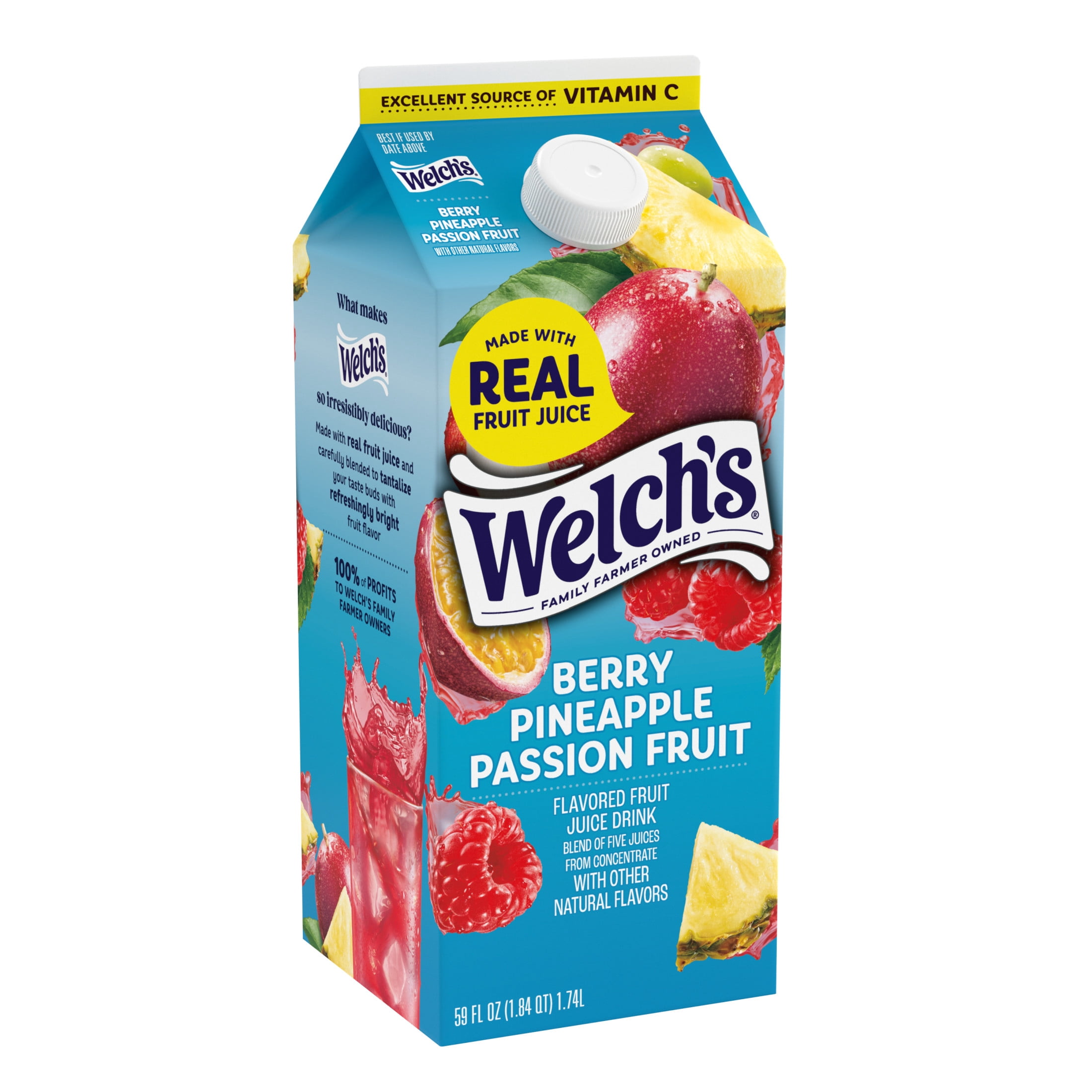 Welch's Berry Pineapple Passion Fruit Fruit Juice Drink, 59 fl oz