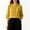 Yellow, variant on Aeguzox Womens Blouses Mandarin Collar with Partial Button Front and Embroidered Accents,Sizes M-4XL