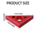 Hanzidakd Woodworking Tools Clearance 45/90 Triangle Ruler Aluminum