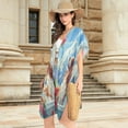 thumbnail image 4 of BZSMCE Women Creatively Soaking in Sunshine Print Beach Cover-ups Size:S-2XL, 4 of 7