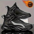 thumbnail image 2 of Men'S Winter Warm Fleece-Lined High-Top Sneakers - Thick Cushioned EVA Sole, Breathable Fabric Upper, Lace-Up Casual Shoes for Hiking, Running & Outdoor Activities,Winter Sports Footwear, 2 of 9