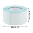 thumbnail image 3 of OULII 300Pcs Self Adhesive Labels White Label Roll for Mailing Address and Price Stickers, 3 of 3