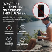 PHOOZY Thermal Phone Case - XP3 Series: Ultra-Rugged Insulated Cell Phone Pouch Prevents Overheating, Extends Battery Life, Drop Protection, Floats in Water, New AGION Lining (Large - Cosmic Black)