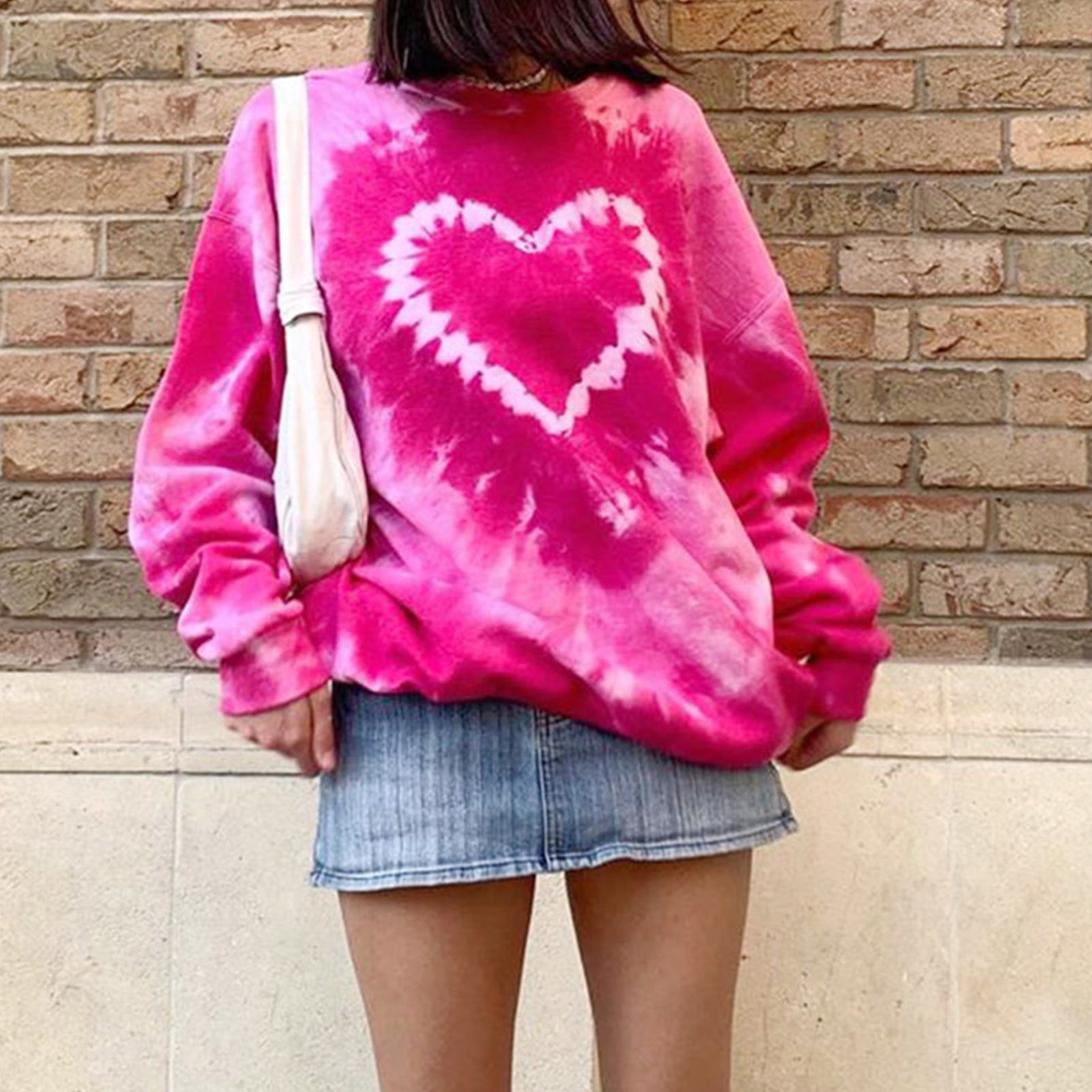 Heart tie hot sale dye hoodie