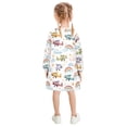 thumbnail image 3 of Girls' long-sleeved dress Airplane Rainbow Girls' A-line dress with ribbed cuffs Soft and comfortable, 3 of 6