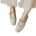 thumbnail image 2 of longantii Womens Mary Jane Shoes Slip on Dressy Flats Shoes for Women 2026 New Comfy Non-Slip Shoes for Work Office Casual White, 2 of 4
