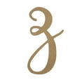 thumbnail image 1 of Wooden Letter Unfinished, King Basil Font, Craft Cutout, 1 of 2