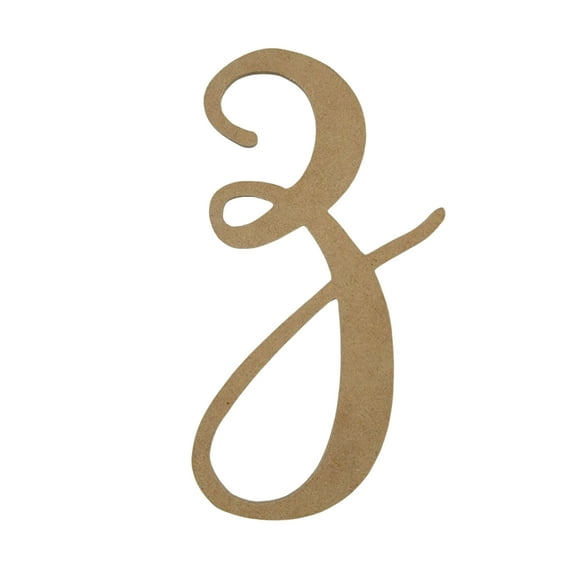 Wooden Letter Unfinished, King Basil Font, Craft Cutout