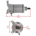 thumbnail image 2 of Starter for Suzuki Atv 250 LT-F250 Ozark New 2002 2003 2004 2005 2006 2007-2014, 2 of 7