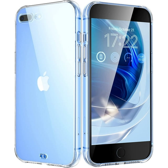 AmPm Étui pour iPhone 7 / iPhone 8, Étui Mate Translucide avec Bords Rouges Doux, Antichoc et Anti-Chute, Conçue pour iPhone iPhone 7 / iPhone 8