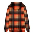 thumbnail image 5 of Men's Plaid Print Oversized Hooded Sweatshirt, Long Sleeve Loose Fit Fleece Pullover for Casual Wear, Fall Winter Fashion,Multicolor,6XL, 5 of 5