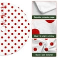 thumbnail image 6 of 36 Inch Christmas Tree Skirt – Velvet Plush Tree Mat, Soft Thickened Polyester with Red Ties, Single-Sided Printing, Available in 30in/36in/48in, Perfect for Holiday Xmas Tree Decoration, 6 of 7