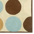 thumbnail image 3 of Linon Rugs Trio Rectangular Area Rug in Tan and Ice Blue-8' x 10', 3 of 5