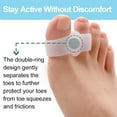thumbnail image 4 of Pack of 12 Bunion Corrector, Toe Separators with 2 Loops, Big Toe Spacer Suitable for Bunion and Overlap Toe, 4 of 7