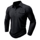 thumbnail image 1 of Blusas y camisas de manga larga con cuello redondo para hombre, cuello redondo, botones, boca plana, deportivas para hombre, blusas y camisas de manga larga con cuello redondo para hombre, 1 of 7