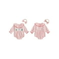 thumbnail image 2 of Rovasas Baby Girls Romper Christmas Embroidery Dot Print Jumpsuit and Headband, 2 of 9
