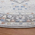 thumbnail image 2 of Safavieh Eternal Aleesha Floral Area Rug, Gray/Blue Rust, 6'7" x 6'7" Round, 2 of 10