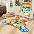 thumbnail image 4 of Velvet Welcome Mat for Easter Bunny Design – Absorbent Non Durable Rug 90cm Carpet, 4 of 6