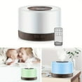 thumbnail image 5 of Wood Grain Aroma Diffuser  16.91oz Cool Mist Humidifier  Remote  7 LED Colors  6 Essential Oils  Quiet  Stylish Design, 5 of 6