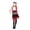 4-Red, variant on Kids Pirate Pirate Dress Set Halloween Party Clothes Girls' Size 5-10 Years