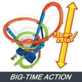 thumbnail image 5 of Hot Wheels Action Spiral Speed Crash Track Set with Motorized Booster & 1:64 Scale Toy Car, 5 of 7