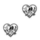 thumbnail image 1 of Cateissary Colgante De Metal De Pared De Pájaro Negro - Decoración Elegante Y Versátil Para Cualquier Habitación Decoración Elegante En Forma en forma de corazon 2Conjunto, 1 of 6