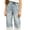 JN1-Grey3, variant on SGMVNU Girl jeans Baggy Wide Leg Elastic Waist Multiple Pockets Cargo Trousers Denim Pants for Children Comfortable Casual Style Cute Pants for Girl(Size 11-12 Years,Blue)